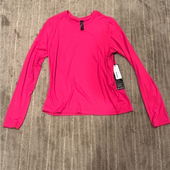 Kyodan Tops - Kyodan Pink Fitted Long Sleeve Athletic Tee Size Large